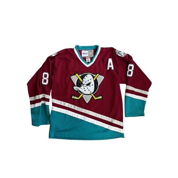 Men’s CCM VINTAGE Teemu Selanne  AUTHENTIC Jersey Anaheim Mighty Ducks SZ 50 - Picture 1 of 5